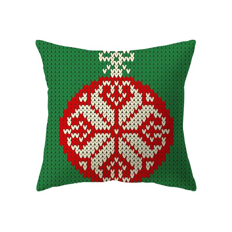 Christmas Decoration  Theme Printing Pattern Cushion Cover Home Living Room Sofa  Pillow