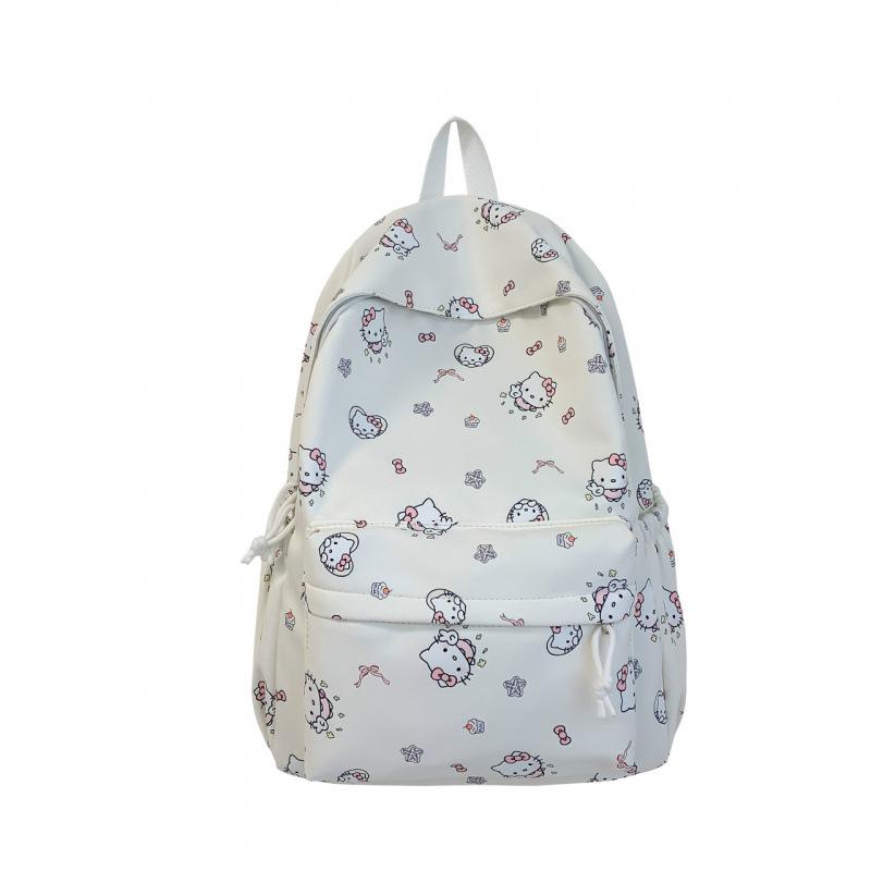 Schoolbag New Fashion Trend Wind Backpack Large Capacity KT Cat Double Backpack Cartoon Campus Wind Cute Lightweight School Bag