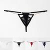 Panties Men Brief See-through Sheer Sissy T-Back Thongs