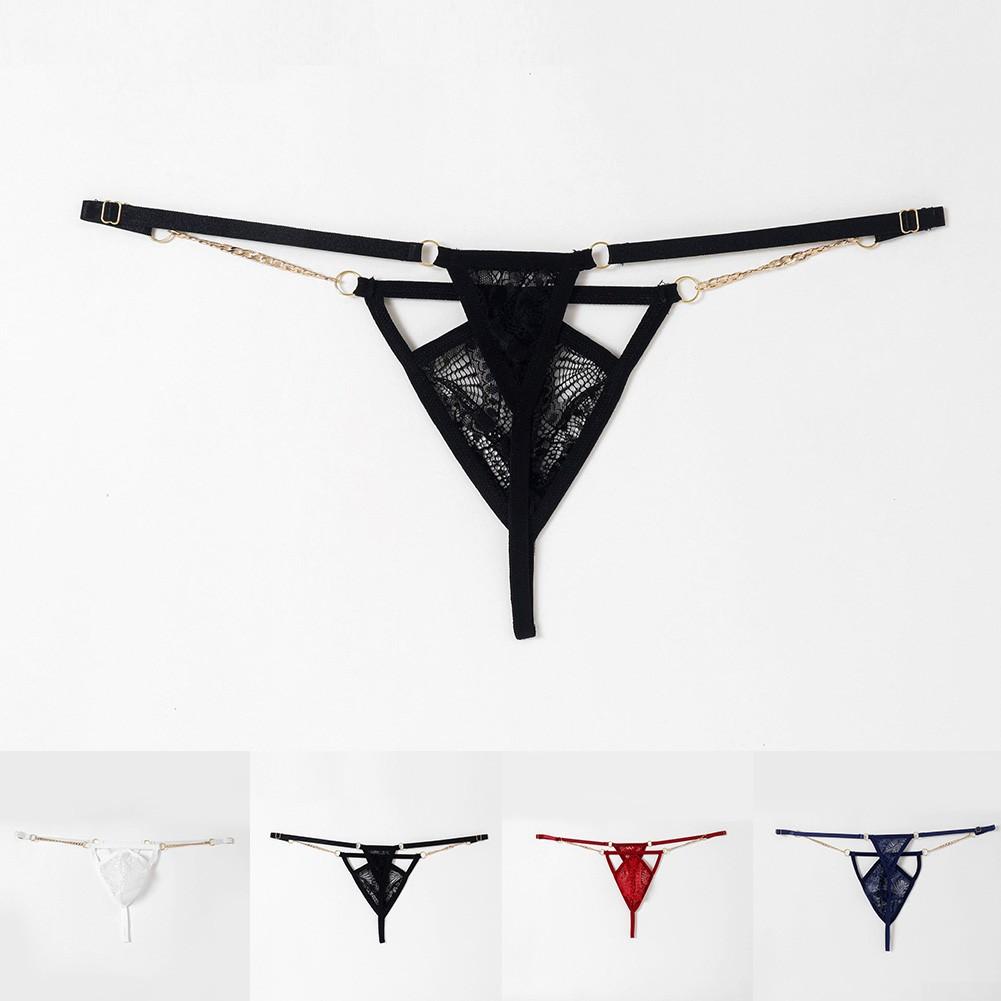 Panties Men Brief See-through Sheer Sissy T-Back Thongs