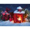 New 5D DIY Diamond Painting Snow Scene Diamond Embroidery Christmas Cross Stitch Full Round Drill Home Decor Manual Gift