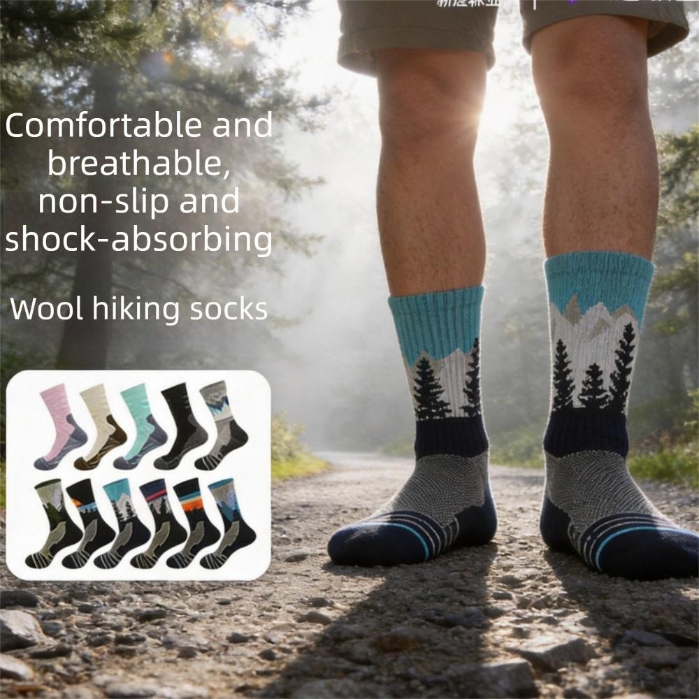 Warm Merino Wool Socks Non Slip Hiking Socks Riding Snow Warm Socks for Men