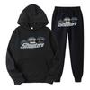 TRAPSTA Printed Sportswear Men's Two-piece Loose Hoodie Set, Sweatshirt Set, Sweatshirt Wholesale