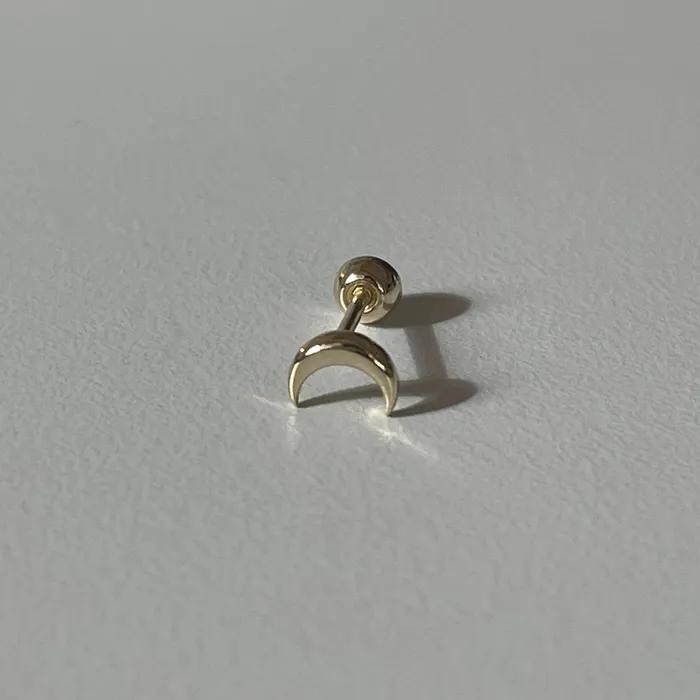 10K 14K Mini Moon Piercing