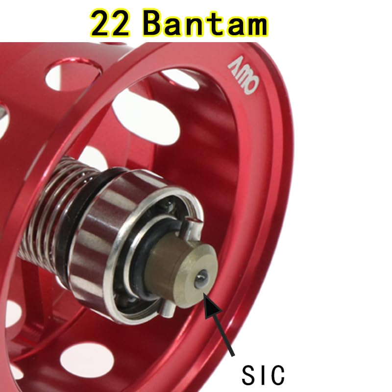 Shimano Bass Tile Compatible with 22 Bantam Bait Finesse Centrifugal Magnetic SVS Microcast Spool [Seiran Lures] Spool, MGL, Spool, Ported, Ported,