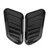 2Pcs Car Decorative Air Intake Turbo Hood Vent Cover Car Decoration AccessoriesBlack