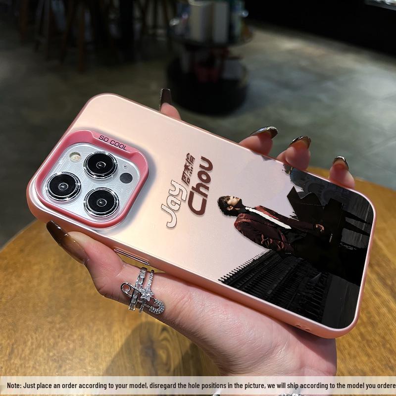 Jay Chou Silver Phone Case for iPhone 12 Pro Max to 17/16/15 Plus Models iPhone 11 Pro Max