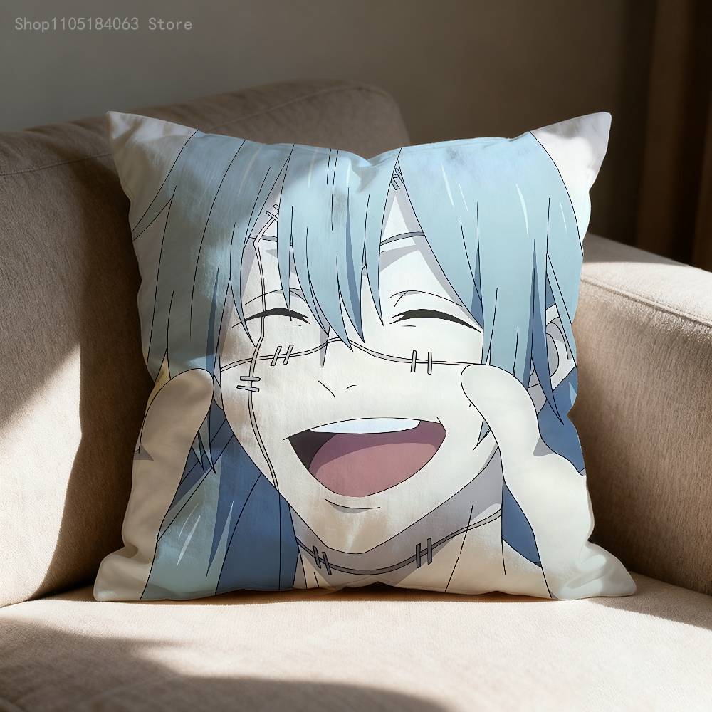 Jujutsu Kaisen Mahito Pillow Case For Sofa Decor Car Office Room Printing Cushion Cover Decorations And Protector