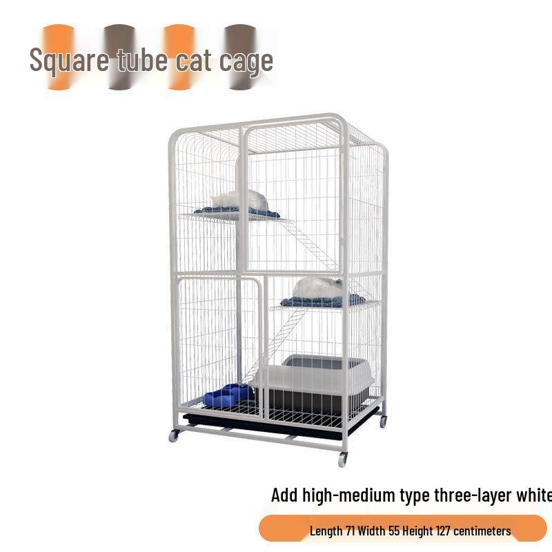 Two-Story Indoor Cat Villa: Space-Saving Cat House and Bed for Small Apartments