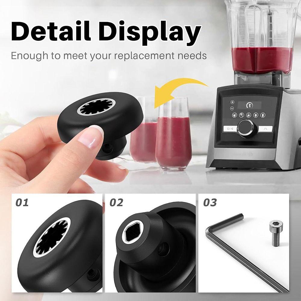 1 Satz Pilzkopfverbinder Mixer Ersatzteile Schwarz Ersatzzubehör