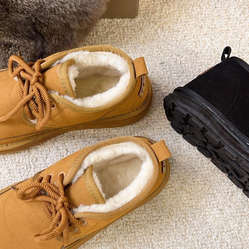 New winter snow boots men's outdoor piled thickened non-slip, snow-proof and warm trend dad big cotton shoes