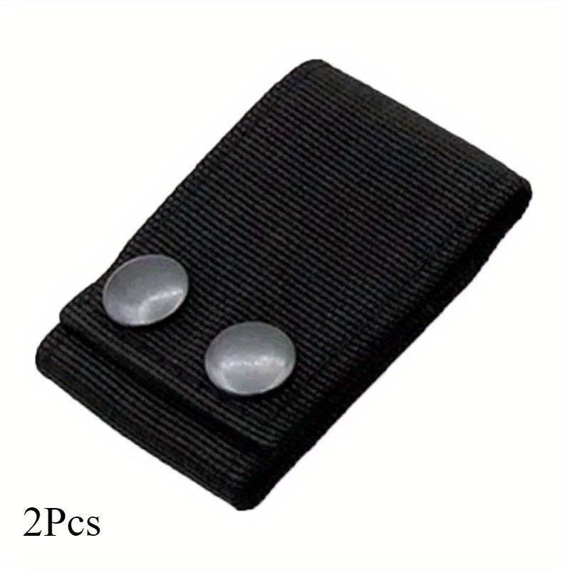 2Pcs Universal Tactical Handcuff Case Handcuffs Lanyard Strap Belt Police Shackle Holster Quick Release Safety Snap Closure Pouch