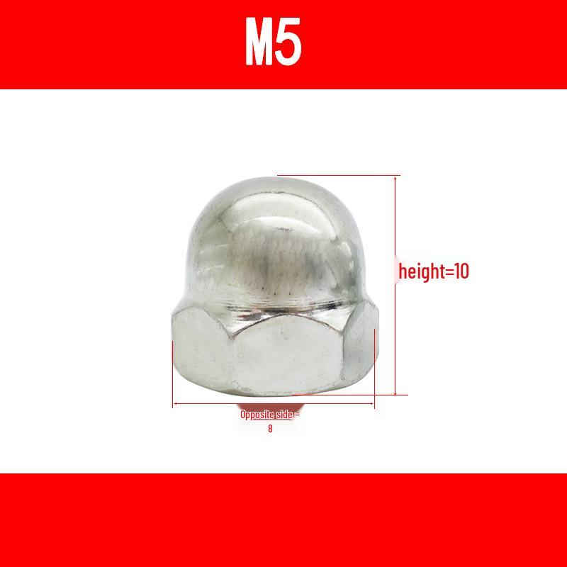 Cap-Shaped Decorative Nut & Screw Cap M5-M16