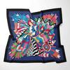 70cm*70cm  Foulard Chiffon Women Square Foulard Lady's Neck Hair Scarves Design Printed Head Kerchief Fashion Girl Scarfs