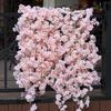Artificial Flowers Silk Ivy Sakura Cherry Blossom Rattan Hot Sales for Wedding Arrangement Vine Home Decor Diy Gift Wall Hanging