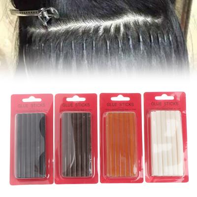 12 barras de pegamento de queratina, pegamento de fusión, uniones antideslizantes, herramienta de recarga para extensiones de cabello
