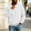 Herren Slim Fit Karo-Hals Langarm Top für Outdoor, Freizeit und Alltag