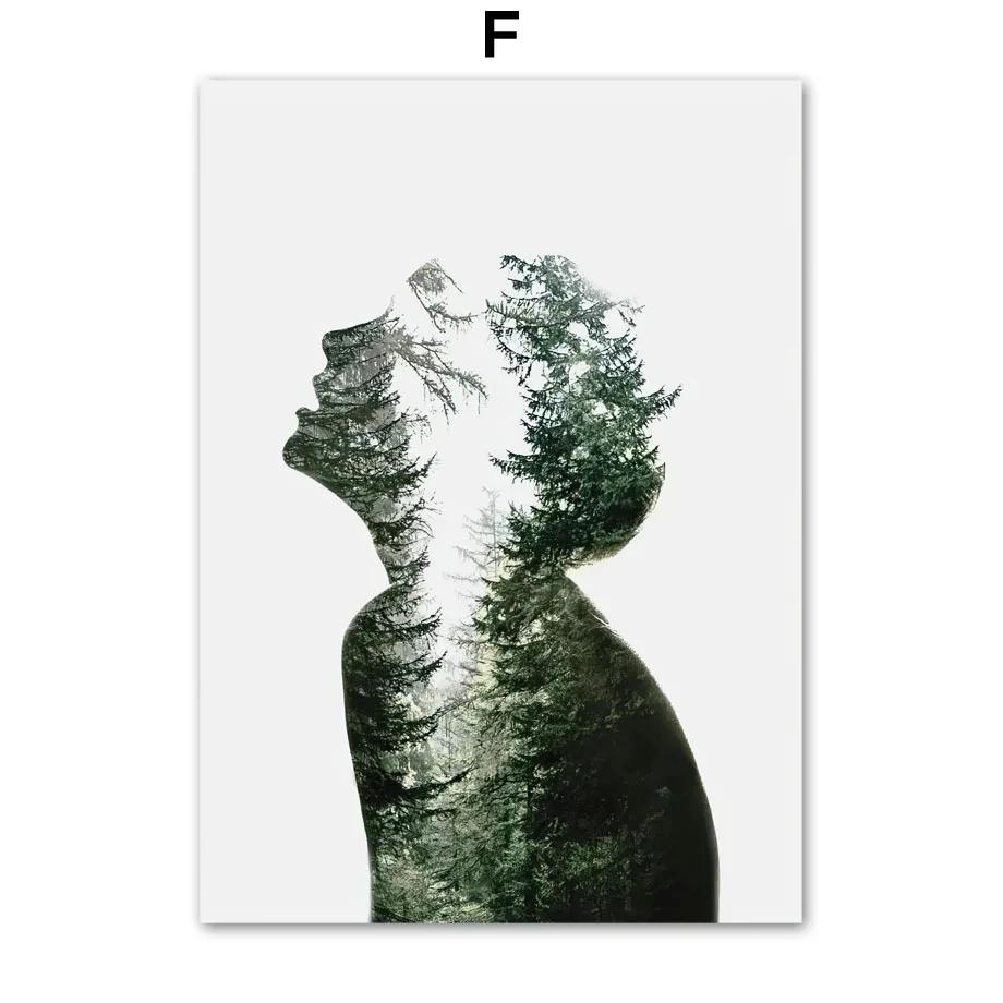 Lake Bridge Mountain Forest Grass Boat Wall Art Canvas Painting Nordic Posters And Prints Wall Pictures For Living Room Decor