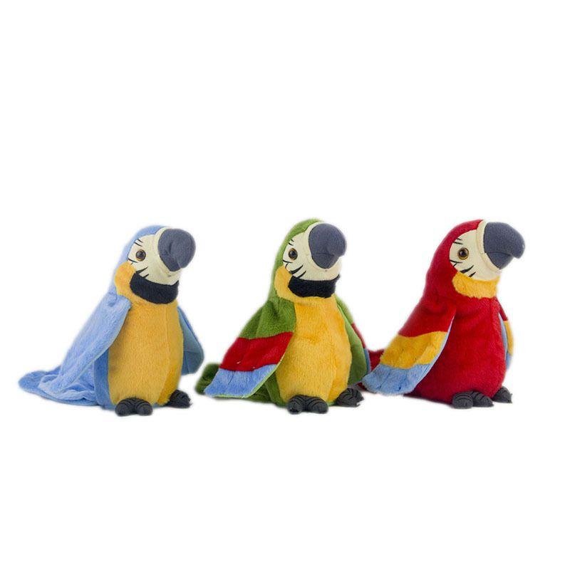 Electric Talking Plush Parrot Toy- Learn To Speak And Flap The Wings- Ideal Children's Gift