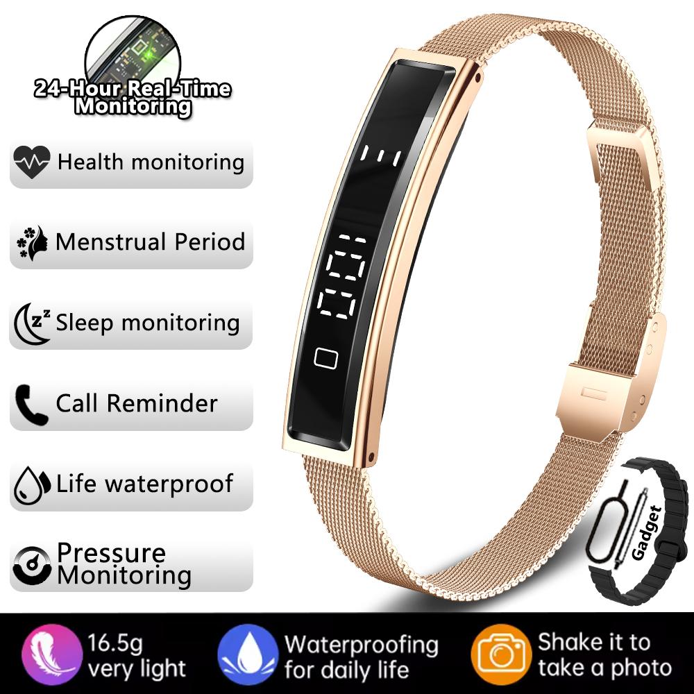 Fashion Women Smart Bracelet Sport Mode Fitness Tracker Heart Rate Health Monitoring IP68 Waterproof Smart Watch Men  NEW