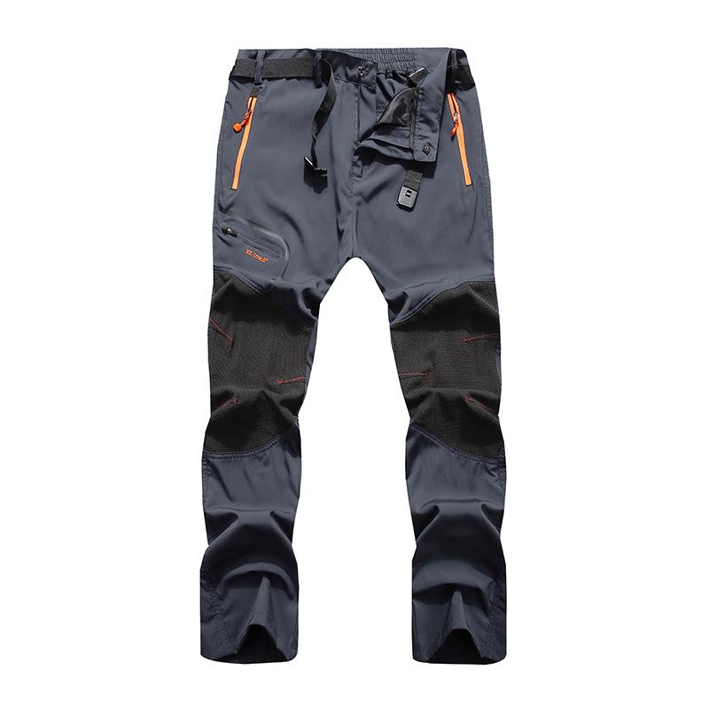 

Мужские летние водонепроницаемые ветрозащитные брюки карго прилегающего кроя - Эластичные, дышащие, идеально подходят для рыбалки и походов XXL (EU L)