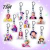 Character Keychain Witch Hunter Acrylic Anime Pendant Holder Exquisite Vivid Expression Bag Accessory