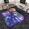 1pc My Little Pony Unicorn with Wings Chair Mat - Anime Cartoon Design, Non-Slip Carpet for Office Chairs, Suitable for All Seasons and Perfect as a G