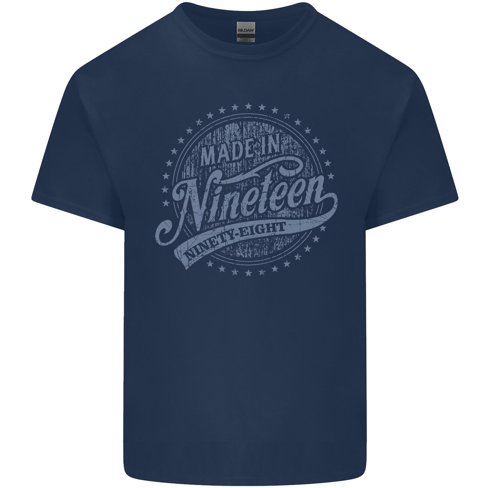 Distressed 27th Birthday Made In 1998 Mens Light Cotton T-Shirt Mens Womens Tees Top XL