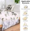 Couvertures de Cheval Cadeaux pour Filles Femmes Chevaux Western Fleurs Animal Polaire Flanelle Couvertures Jetées Doux Léger Cheval Peluche Stu