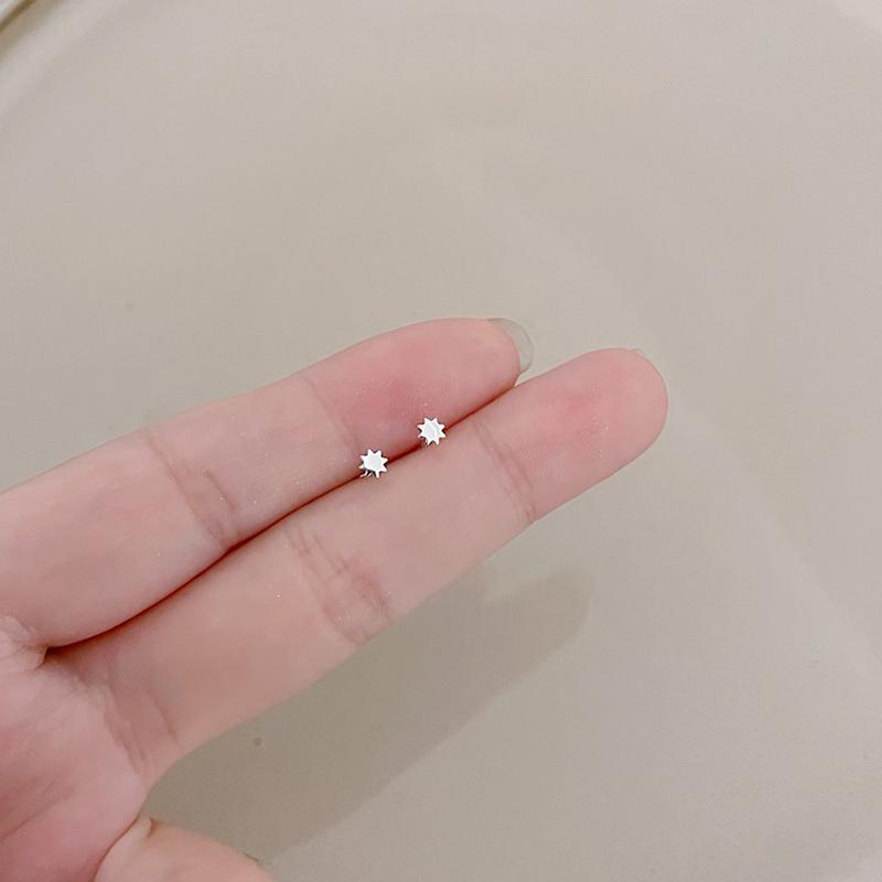 Jednoduché mini náušnice pro ženy srdíčko hvězda měsíc napichovací náušnice Party šperky