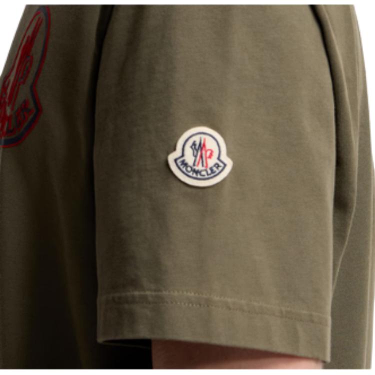 Moncler Round Neck Logo Short Sleeve T-Shirt Men tops K2-091-8C00057-89AZ9-889