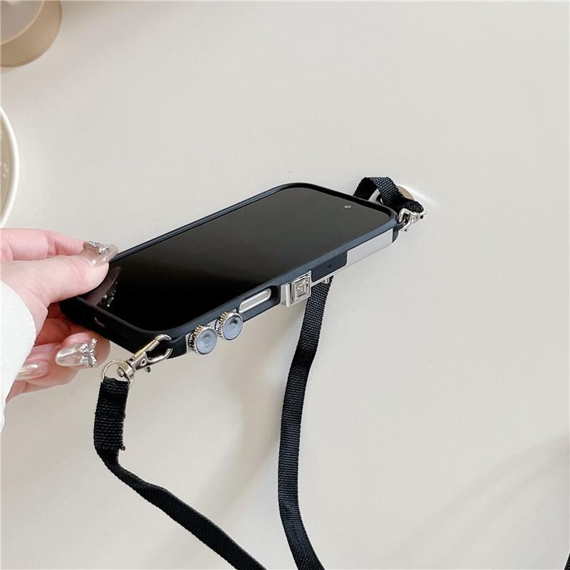 3D Retro Camera Phone Case IPhone 16 Pro Max 17 14 13 S25 S24 Ultra Full Cover Shockproof PC With Strap
