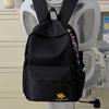 Schoolbag Korean version ins niche casual schoolbag junior high school college student campus versatile embroidered backpack lightweight travel 