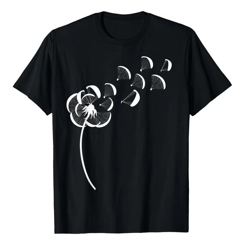 Camisa De Parapente Dente-de-le?o Para Camiseta De Parapente S