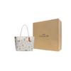 New COACH City Leather Tote Bag, Shopping Bag, Tote Handbag, Shoulder Bag Women's White CJ601-SVRFI