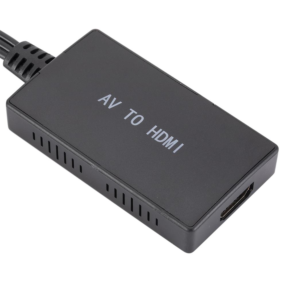 AV To HDMI Converter RCA - Composite Adapter Cable For Home Theater, Multi-media Teaching, Projection & Videos, Video Audio Support 1080P
