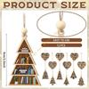Wooden Christmas Tree Decorations Natural Handcrafted Holiday Ornament 55KF