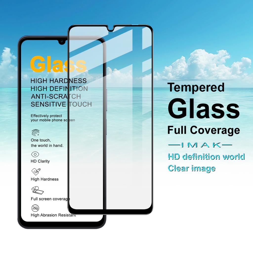 For Vivo Y05 4G Glass IMAK Full Coverage Tempered Glass Film Pro+ Series