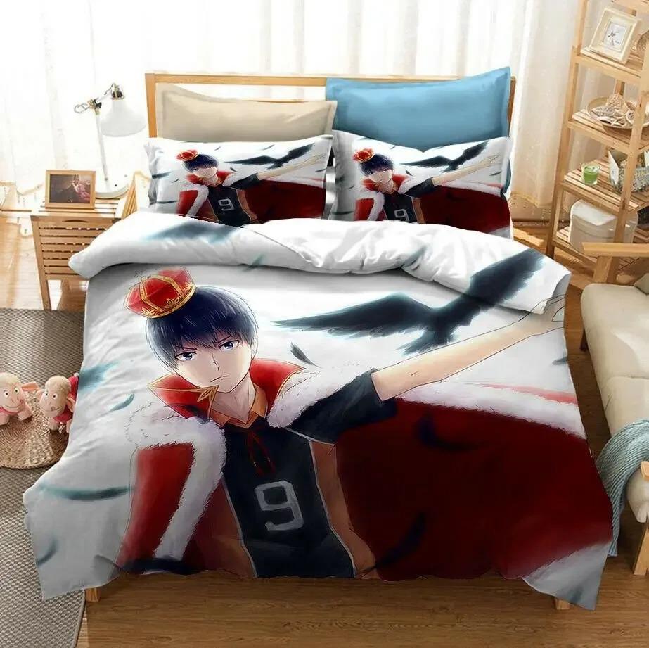 3D Anime Haikyuu Bedding Set Volleybal Duvet Cover Bedroom Comforter Covers Single Twin King Size Quilt Cover Home