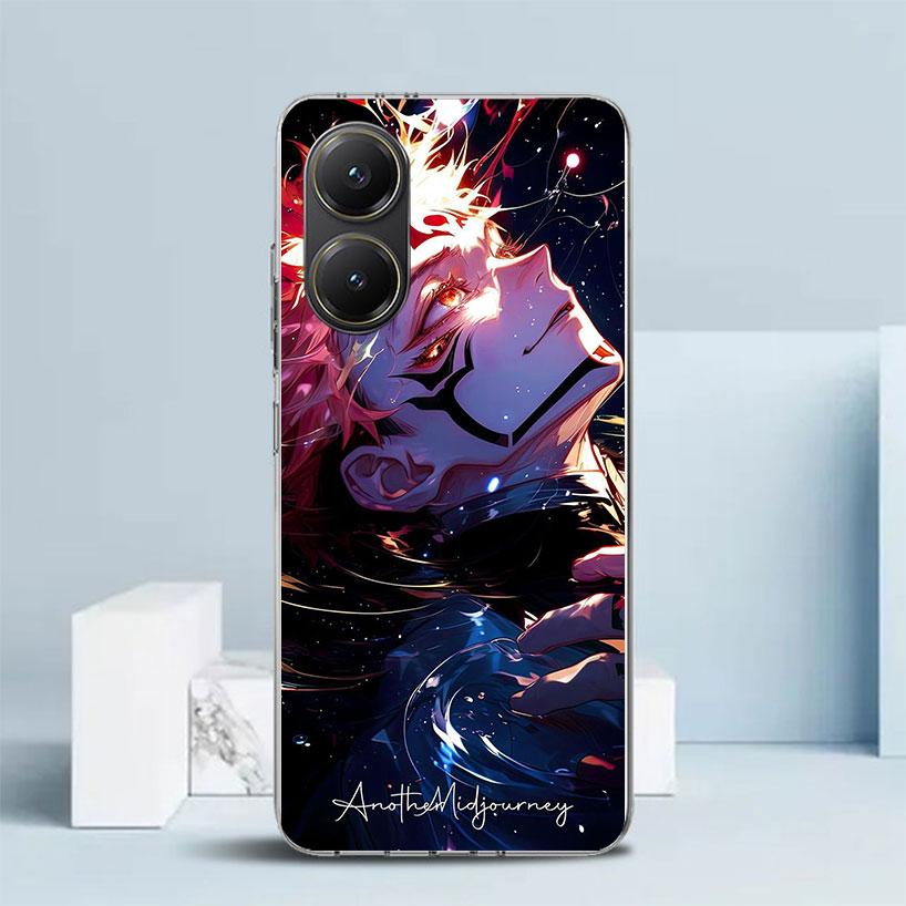 Kaisen J-Jujutsu Ryomen Sukuna Phone Case For Xiaomi Poco F7 Ultra X5 X6 X7 Pro M7 Redmi 15C 15 13C 13 12C 12 10C 10 10A 9 9C 9A