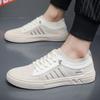 Men's Breathable Sneakers Summer Casual Loafers Lightweight Round Head Solid Colour Non-slip Flats Shoes