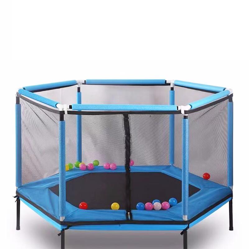 Children's 40-inch Foldable Hexagonal Trampoline