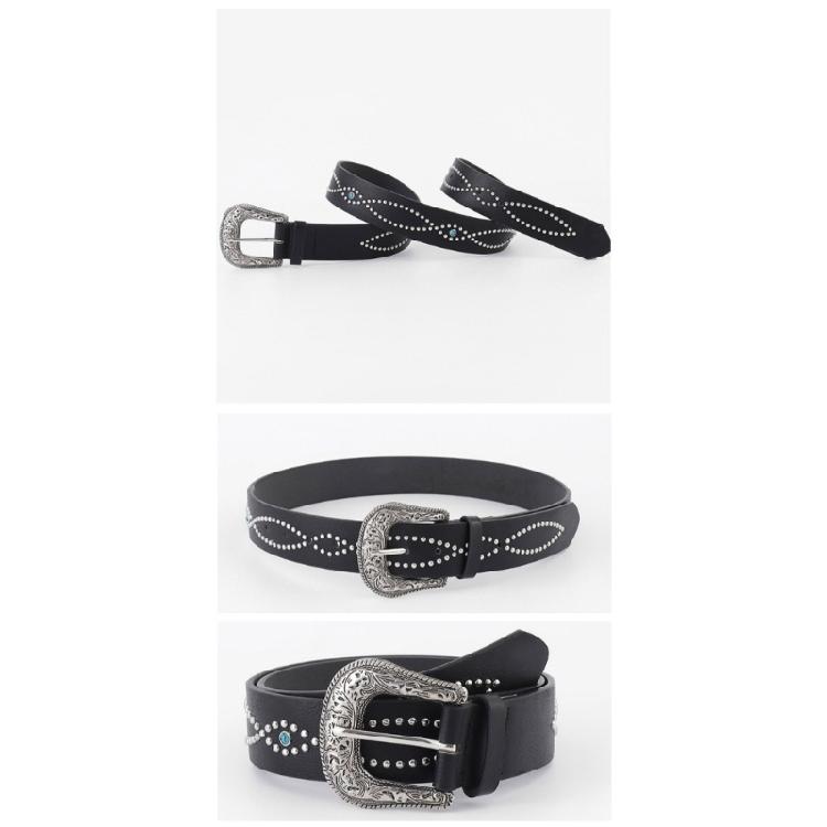 Waist Belt Chain Studded Belt for Casual Costume Belt for Jeans Wrap Dress