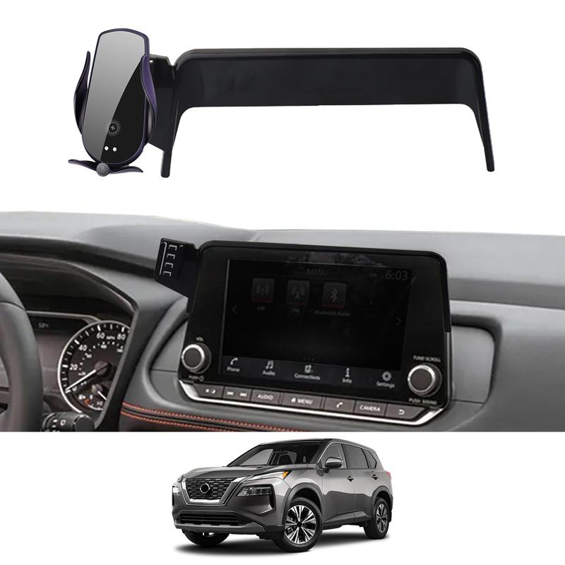 for Nissan Rogue -2024 T33 8inch Phone Holder Screen Fixed Navigation Bracket Base Wireless Charging Accessories