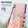 For iPhone 17 Pro Case RFID Blocking Zipper Pocket Leather Wallet Phone Cover with Strap