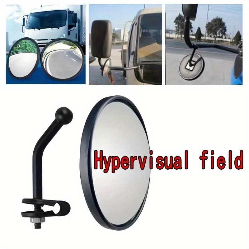 1 Set Truck Tricycle Reversing Convex Mirror with Rod Auxiliary Lower View Mirror