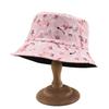 Small Flower Full Print Bucket Hat Spring And Summer Outdoor Sunshade Sun Hat Couple Double-Sided Basin Hat Woman