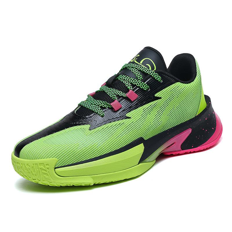 2025 large size youth basketball shoes new men's running shoes sports shoes wear-resistant and non-slip student actual combat sneakers shock absorp
