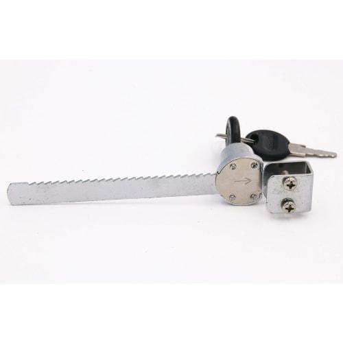 RUOFENG Showcase Locks, Metal, Silver Tone, Pack of 3