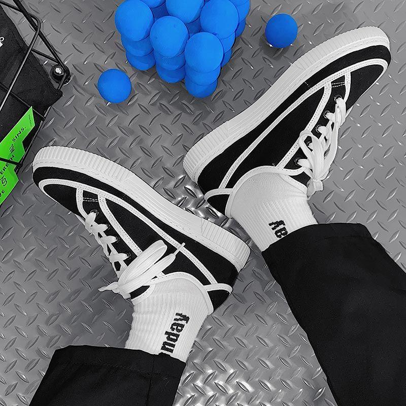 New Canvas Shoes Men'S Spring Breathable Men'S Shoes Retro Student Trendy Shoes Cloth Shoes Men'S Casual Board Shoes Are Popular